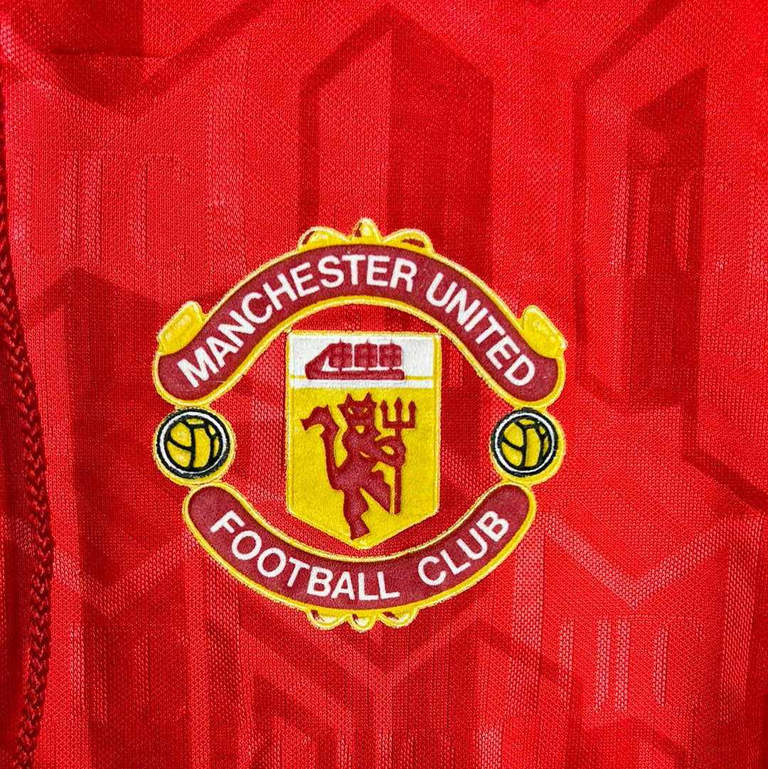 Manchester United 1992-1993-1994 Home Shirt - Small Mens - Vintage Shirt