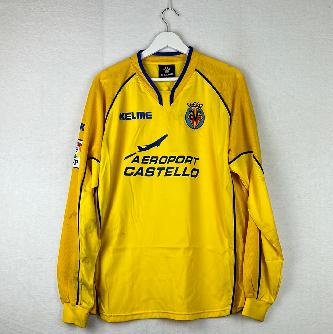 Villareal 2004/2005 Match Worn Home Shirt - Guayre 7