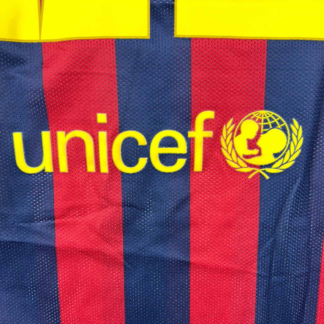 Barcelona 2013/2014 Player Issue Home Shirt - Adriano 21