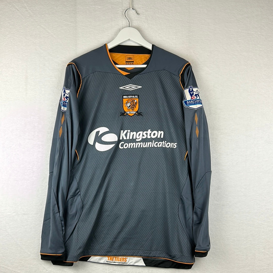 Hull City 2008/2009 Player Issue Away Shirt - Hughes 11