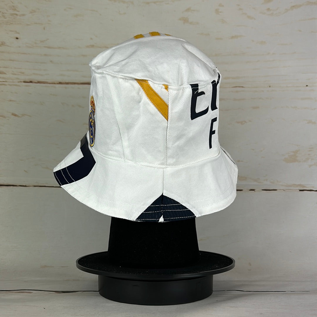 Real Madrid 2023-2024 Upcycled Home Shirt Bucket Hat *7 Side