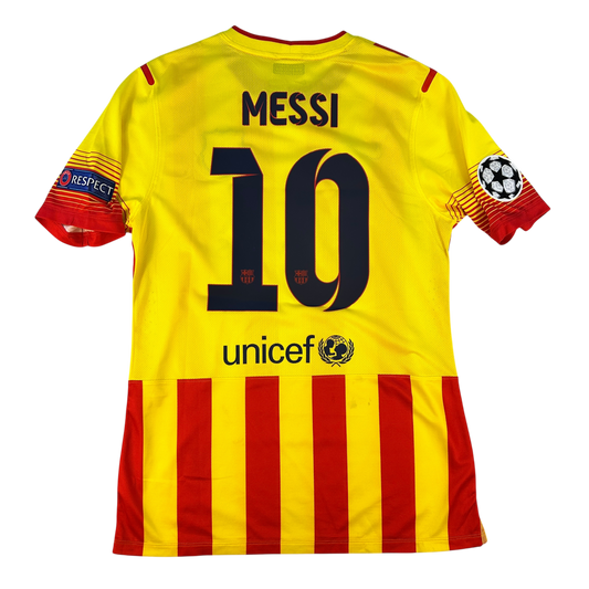 Barcelona 2012/2013 Match Issue Away Shirt - Messi 10 - v AC Milan