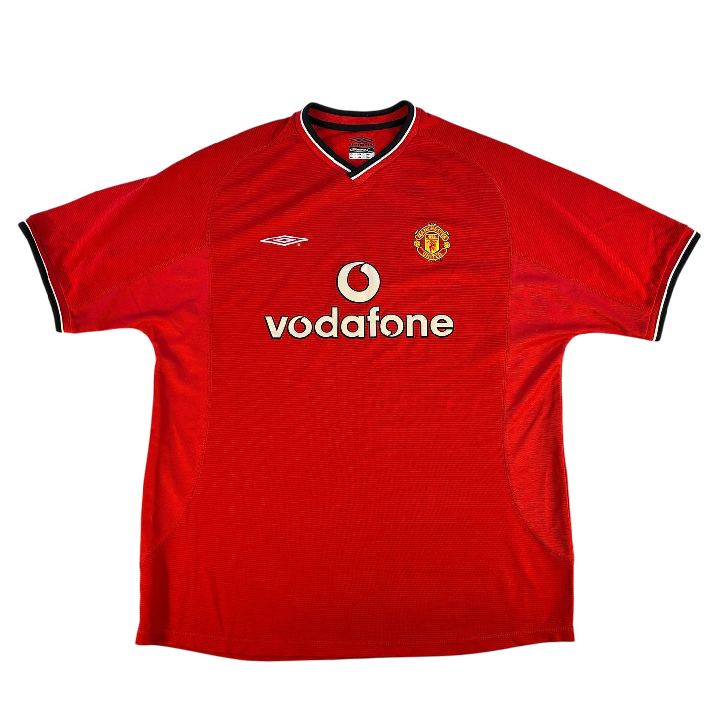 Manchester United 2000/2001 Home Shirt - Extra Large front with Vodafone sponsor