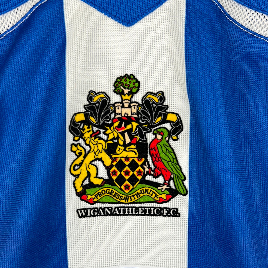 Wigan Athletic 2005/2006 Player Issue Home Shirt - Chimbonda 2