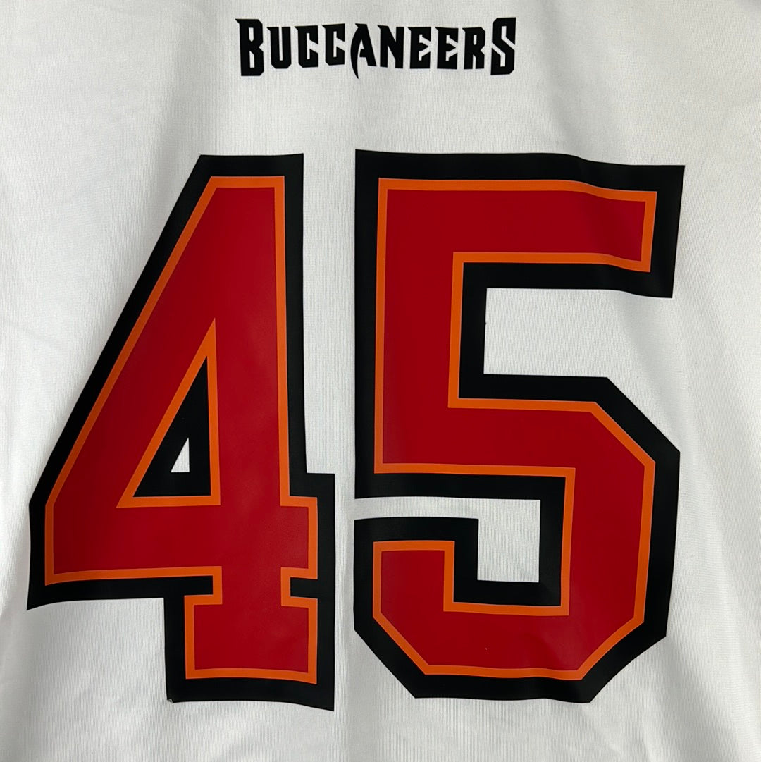 Tampa Bay Buccaneers Jersey - 45 White - BNWT