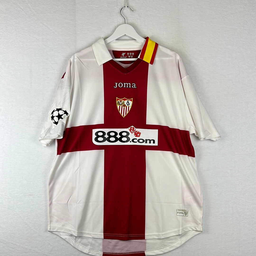 Sevilla 2007/2008 Player Issue European Home Shirt - Kanoute 12