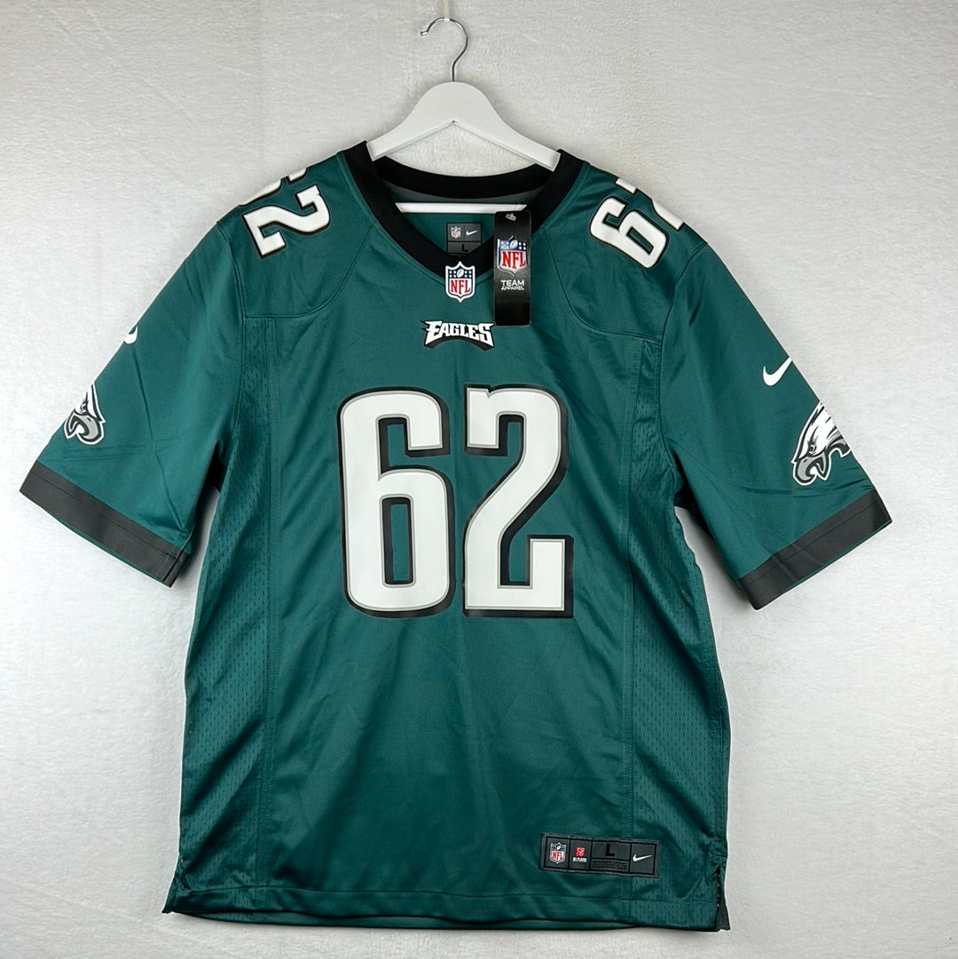 Philadelphia Eagles NFL Jersey Kelce 62 BNWD Large