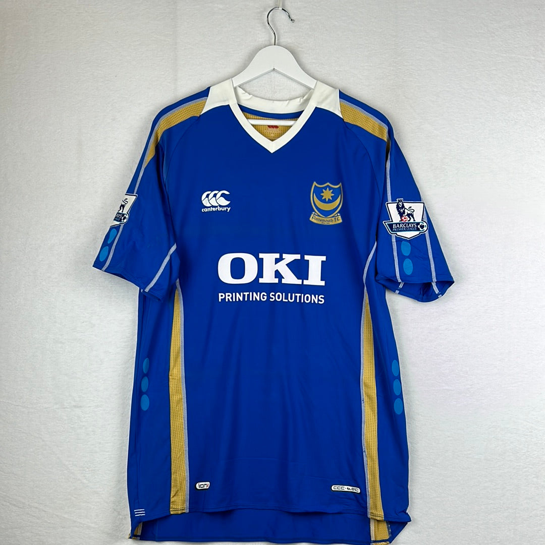 Portsmouth 2007/2008 Match Worn Home Shirt - Bouba Diop 8