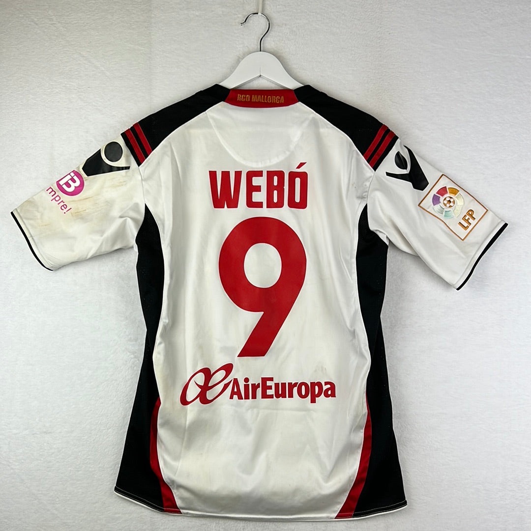 RCD Mallorca 2010-2011 Match Worn Away Shirt - Webo 9
