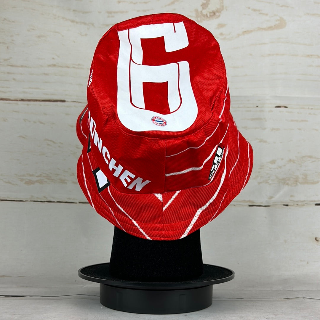 Bayern Munich 2022-2023 Upcycled Home Shirt Bucket Hat - 6