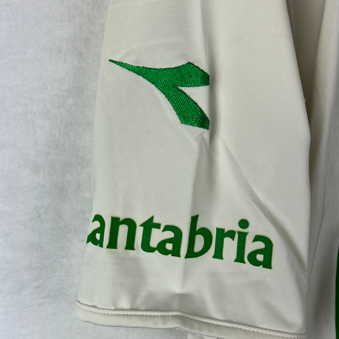 Racing Santander 2005-2006 Match Worn Home Shirt - XL - Ayoze 21