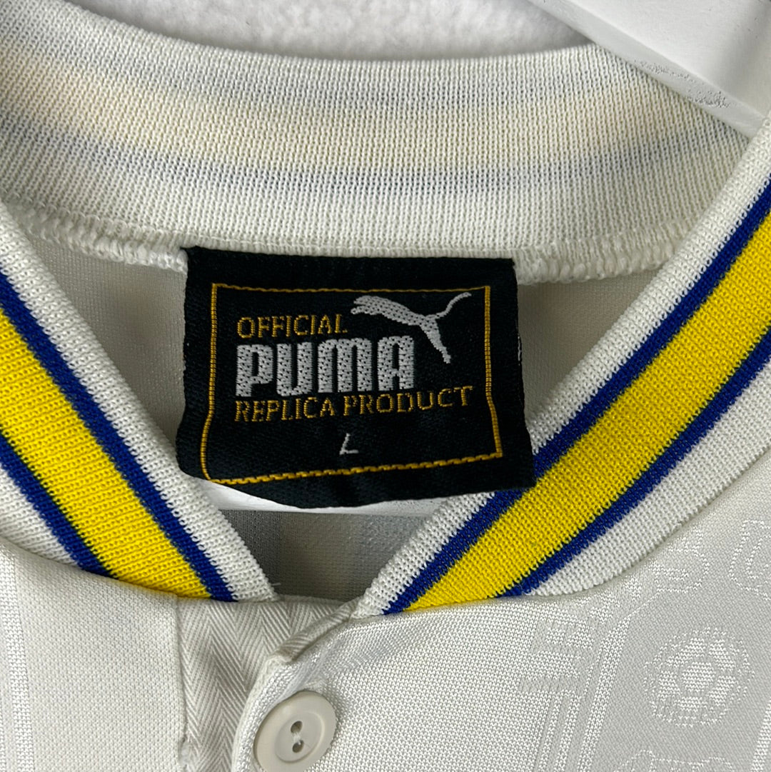 Leeds United 1996-1998 Home Shirt - Large - Sharpe 7