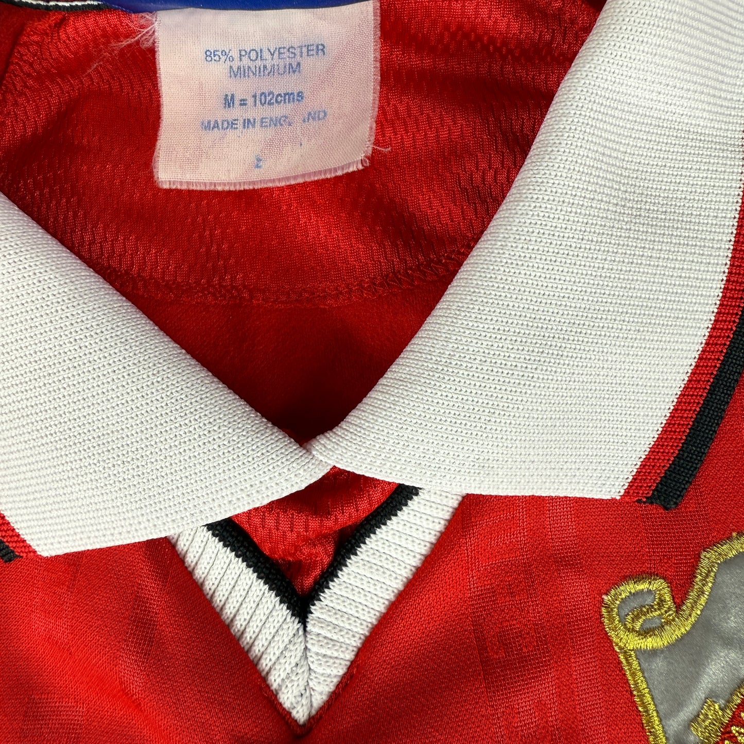Manchester United 1999 European Home Shirt - Medium - Authentic
