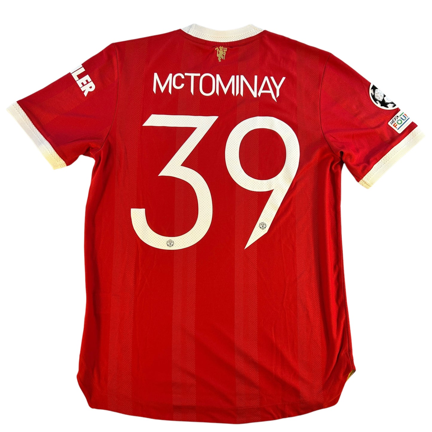 Manchester United 2021/2022 Player Issue Home Shirt - McTominay 39