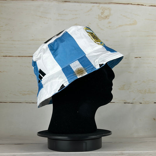 Argentina 2022 Upcycled Home Shirt Bucket Hat
