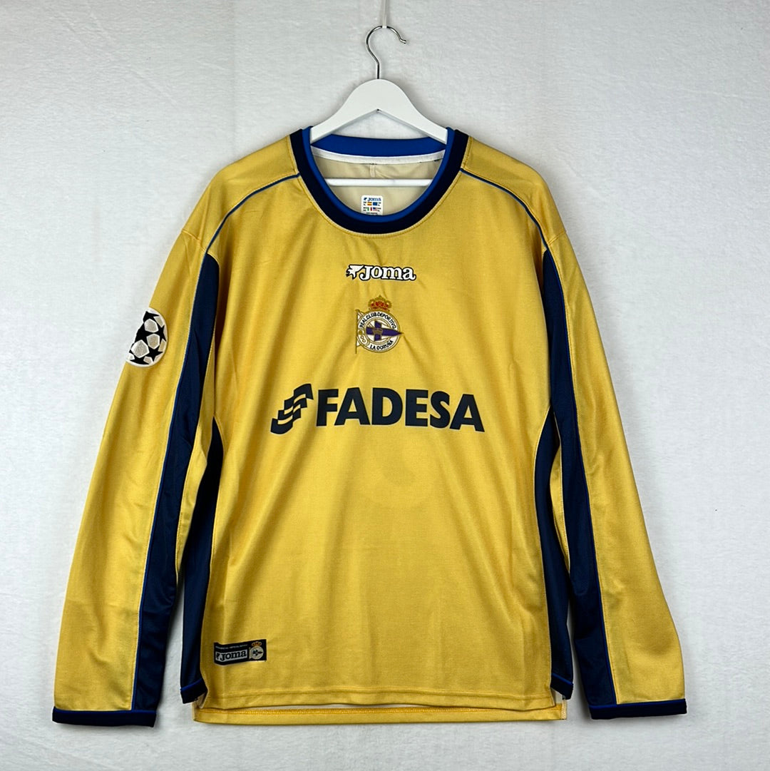 Deportivo La Coruna 2002/2003 Player Issue Away Shirt - Romero 3 - Long Sleeve