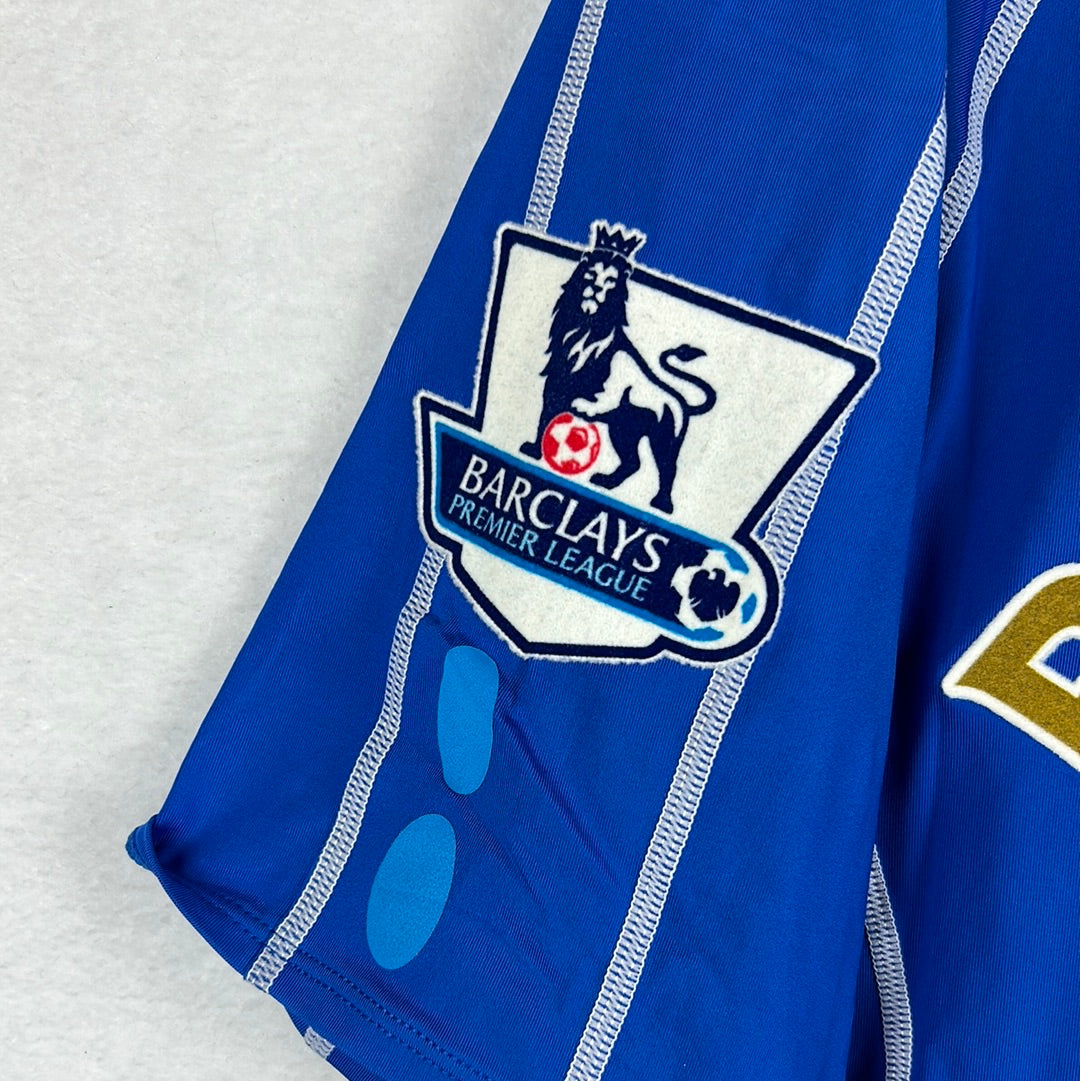 Portsmouth 2007/2008 Match Worn Home Shirt - Bouba Diop 8