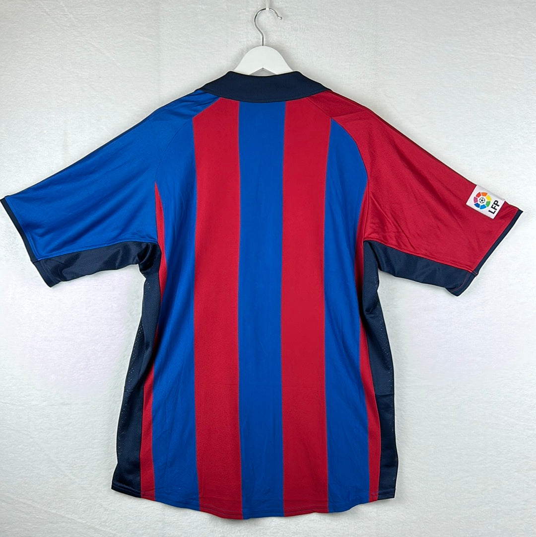 Barcelona 1998/1999 Squad Signed Home Shirt - Large - Excellent Condition