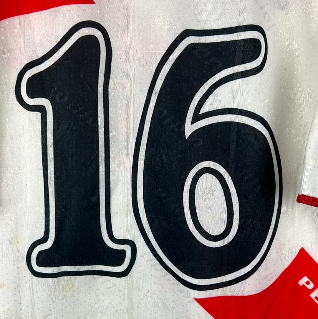 Peru 1999 Match Worn Shirt v Belgium