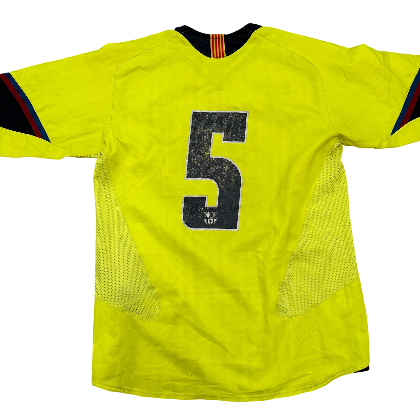 Yellow sports jersey with number 5