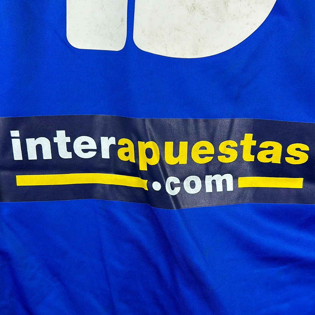 Espanyol 2004-2006 L/S Match Worn Home Shirt - XL - Fredson 15