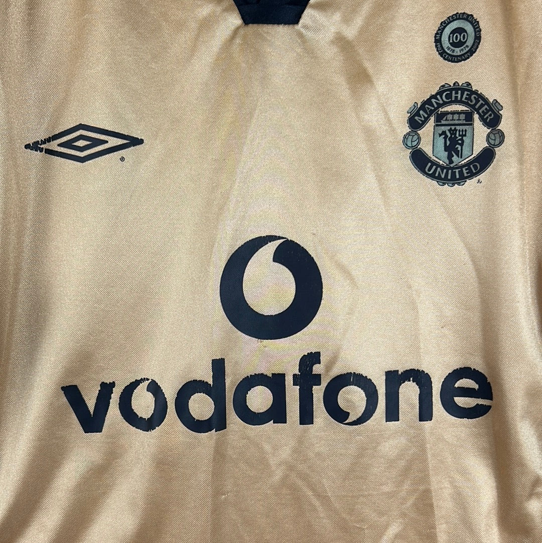 Manchester United 2001/2002 Away/Third Reversible Shirt - Small