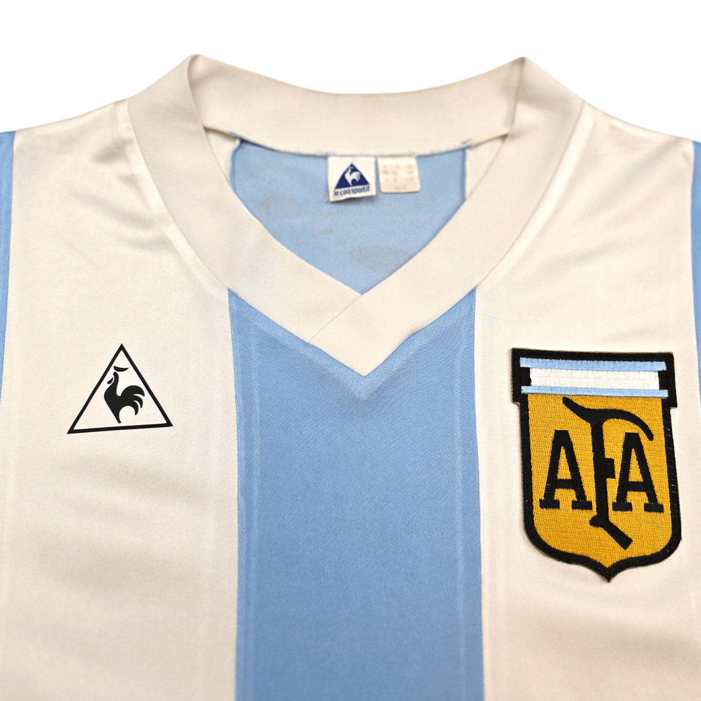 1984/86 Argentina Home Football Shirt (L) Le Coq Sportif (Upgraded Template)