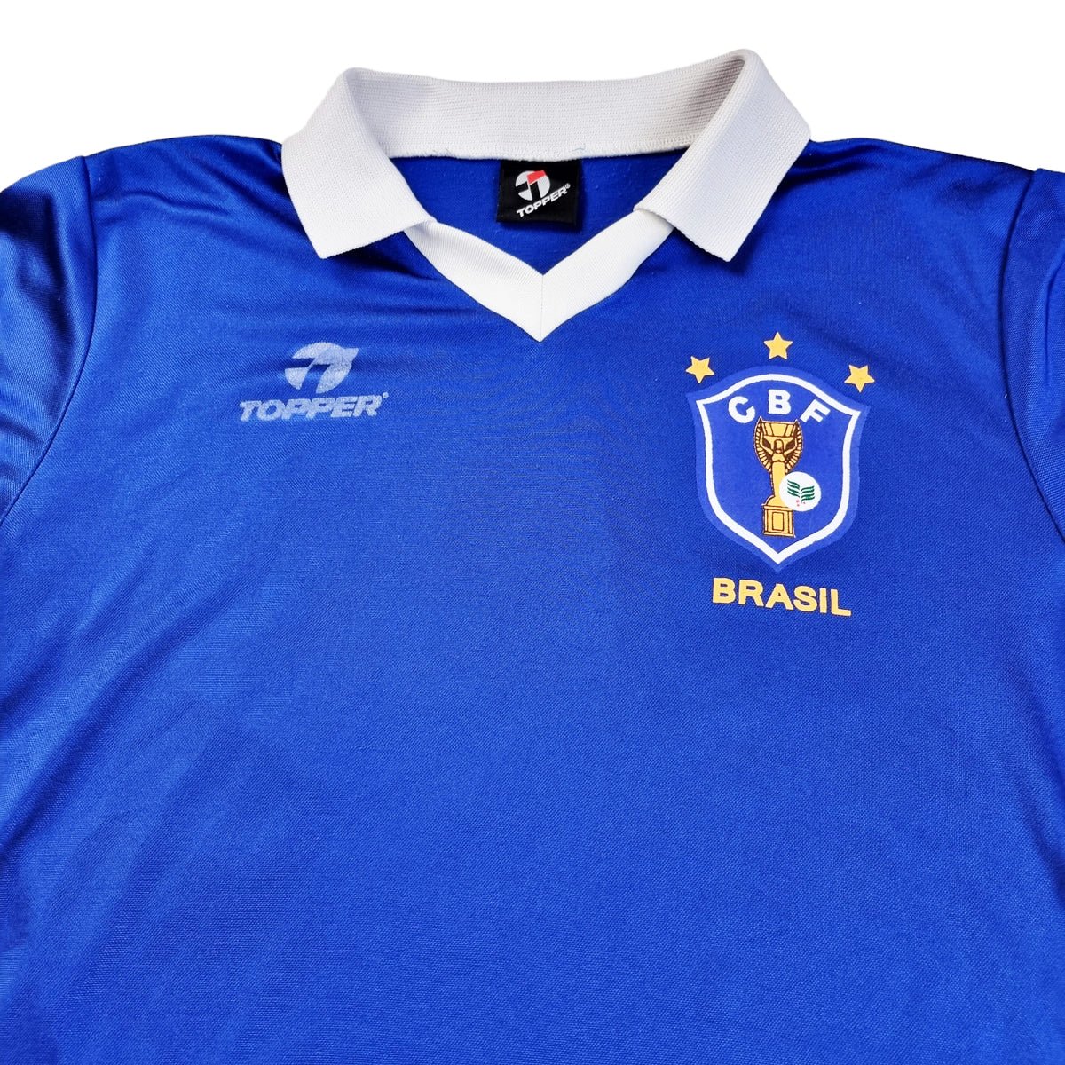 1985/88 Brazil Away Football Shirt (M) Topper #18 Socrates