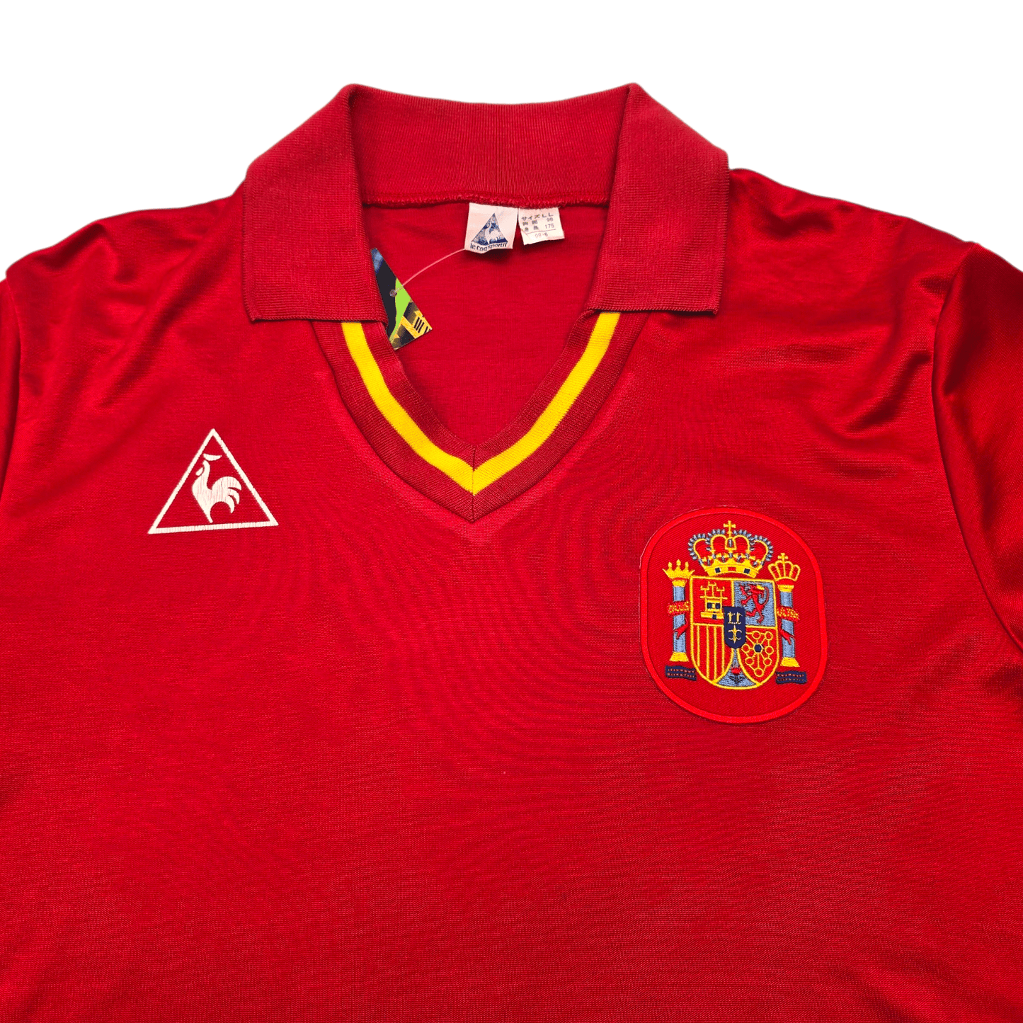 1988/90 Spain Home Football Shirt (L) Le Coq Sportif (Upgraded Template)