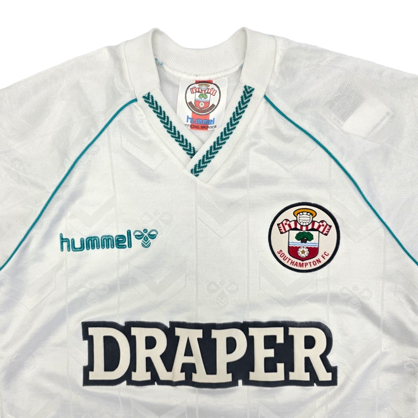 1989/91 Southampton Away Football Shirt (S) Hummel