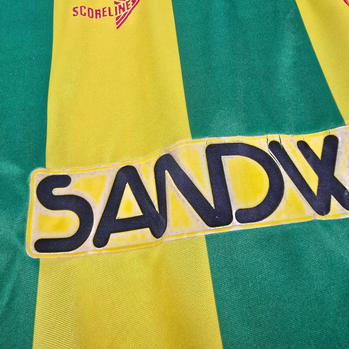 1989/91 West Bromwich Albion Away Football Shirt (XL) Scoreline