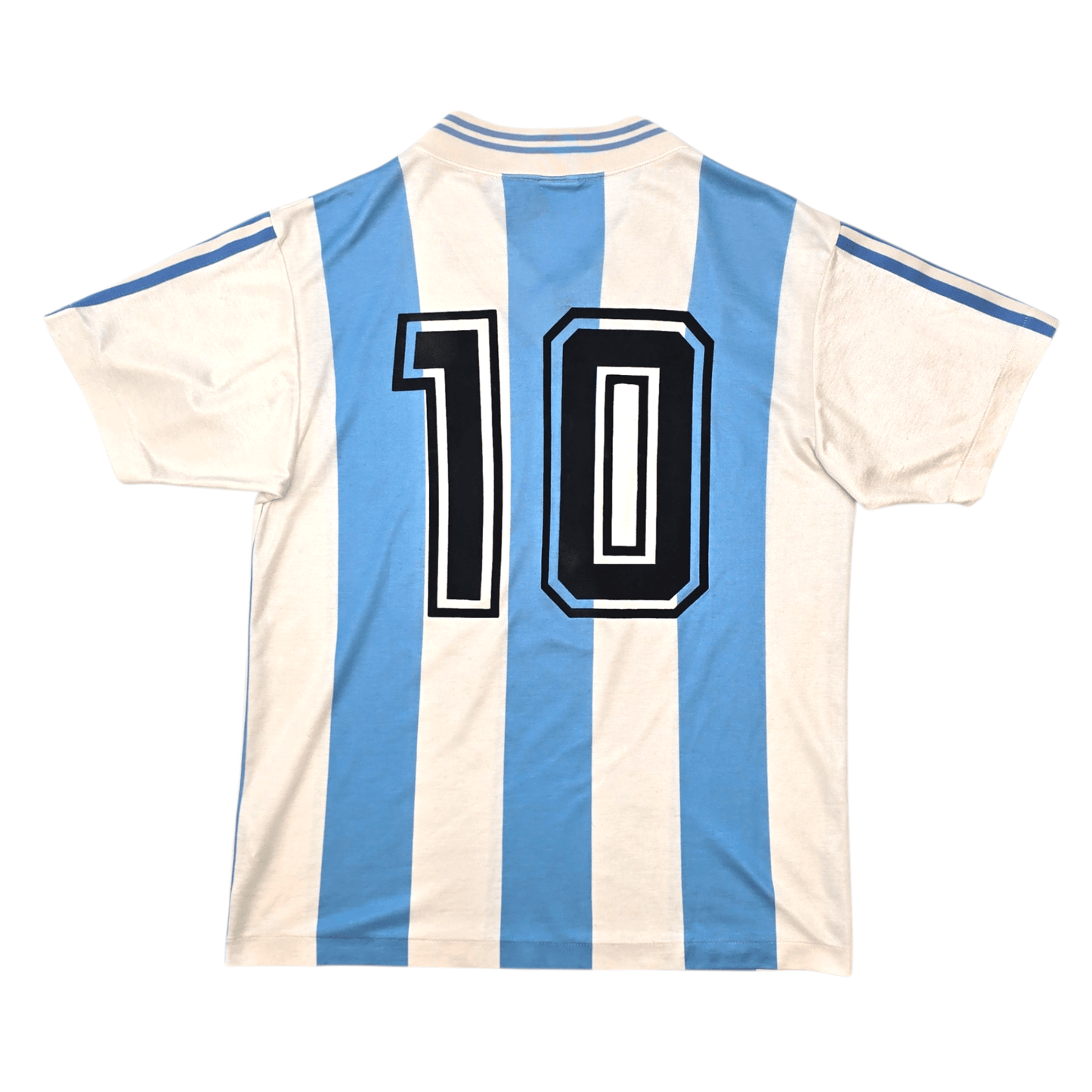 1990/91 Argentina Home Football Shirt (M) Adidas #10 (Upgraded Template)