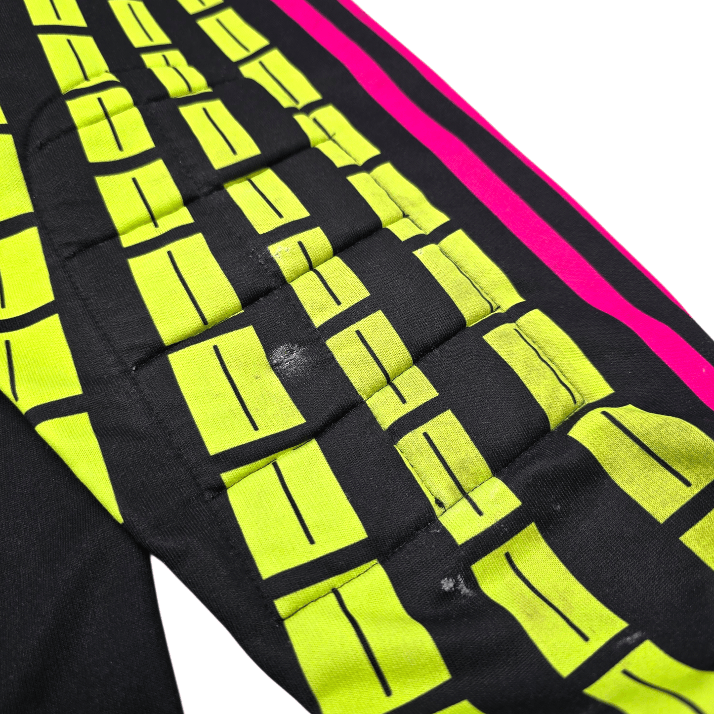 1990s Template Goal Keeper Football Shirt (L) Adidas #1 (Pink/Green)