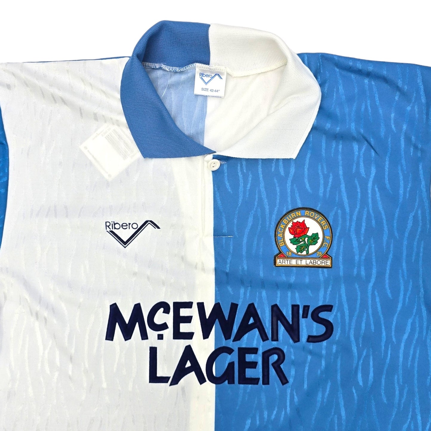 1991/92 Blackburn Rovers Home Football Shirt (L) Ribero