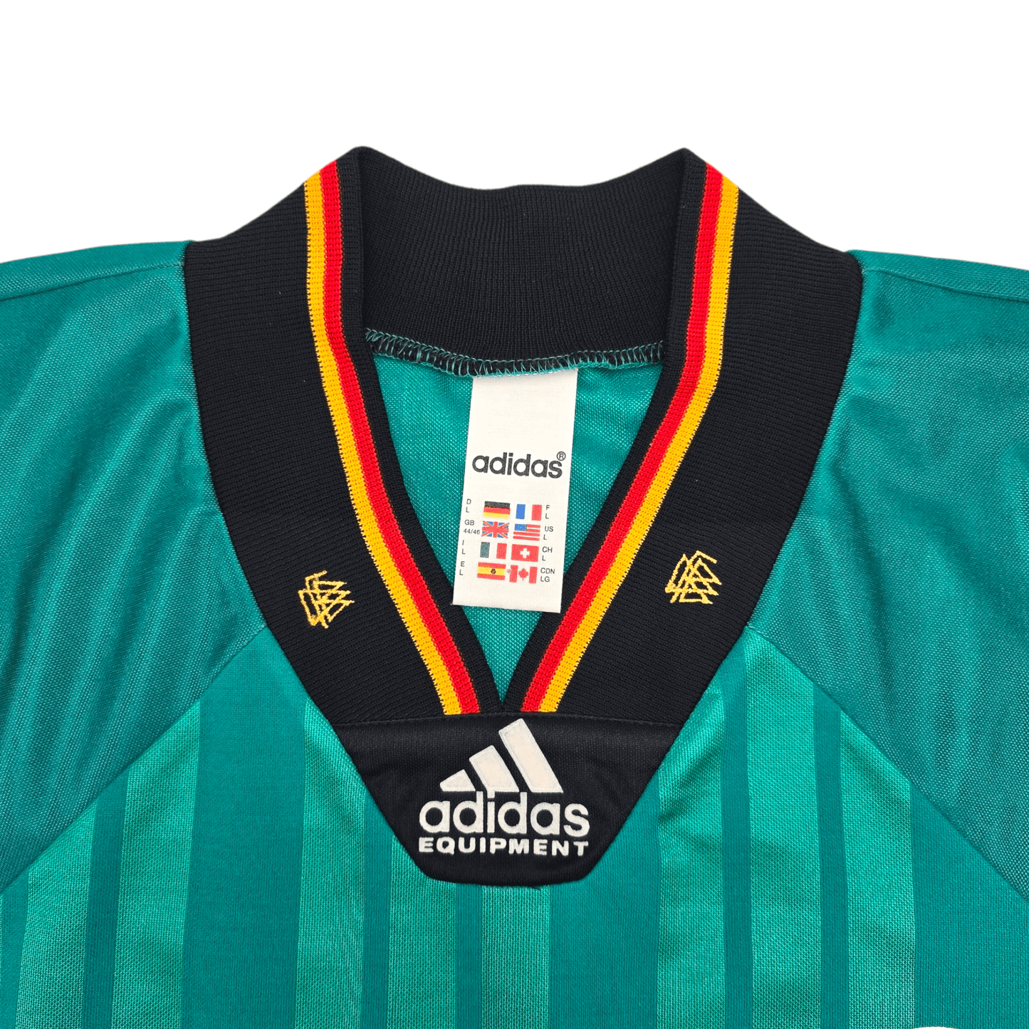 1992/94 Germany Away Football Shirt (L) Adidas #18 Klinsmann