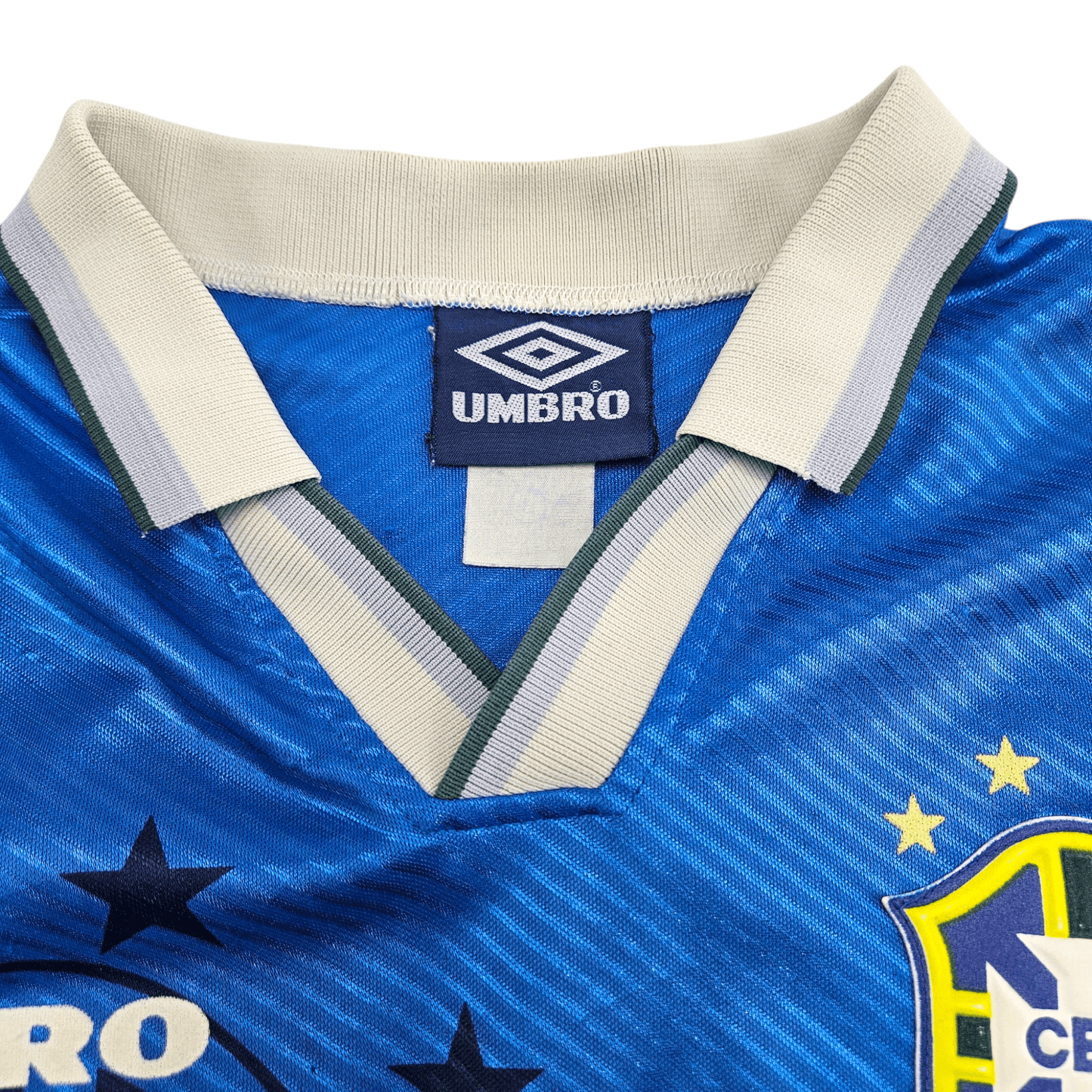 1993/94 Brazil Away Football Shirt (L) Umbro