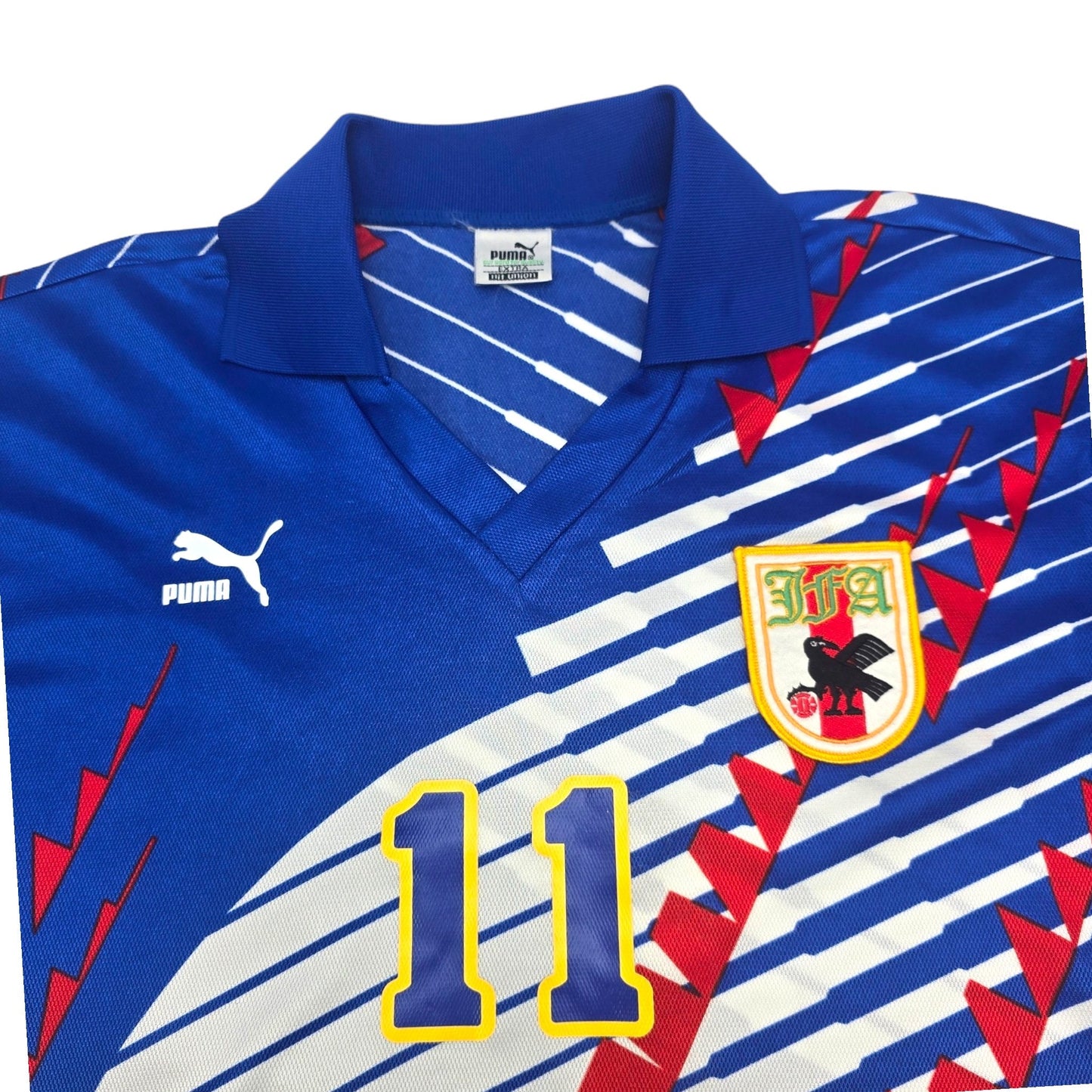1993/94 Japan Home Football Shirt (M) Puma #11 Kazu