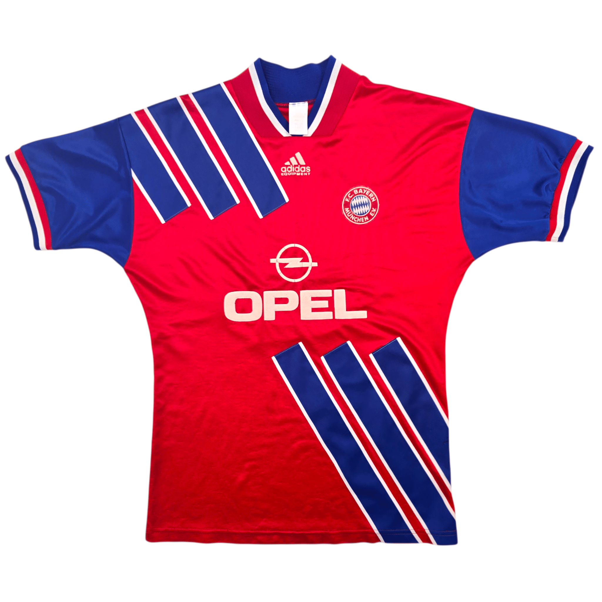 Bayern München サッカーシャツ 1993/95 Bayern Munich Home Football Shirt (M) Adidas #9 (Papin