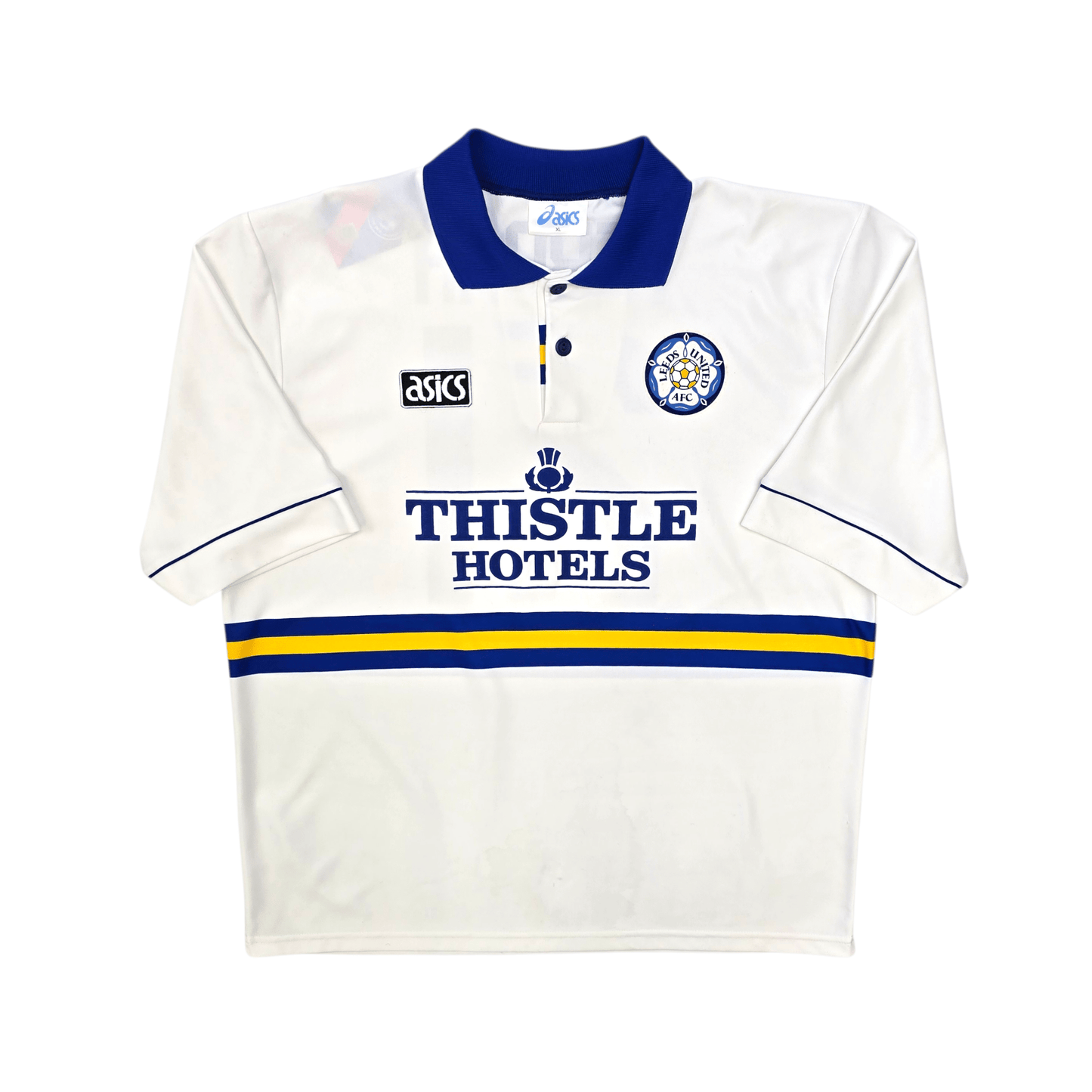 1993/95 Leeds United Home Football Shirt (XL) Asics #21 Yeboah