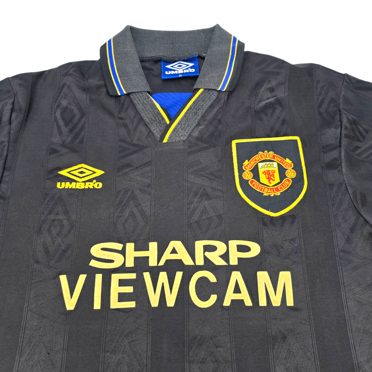 1993/95 Manchester United Away Football Shirt (M) Umbro