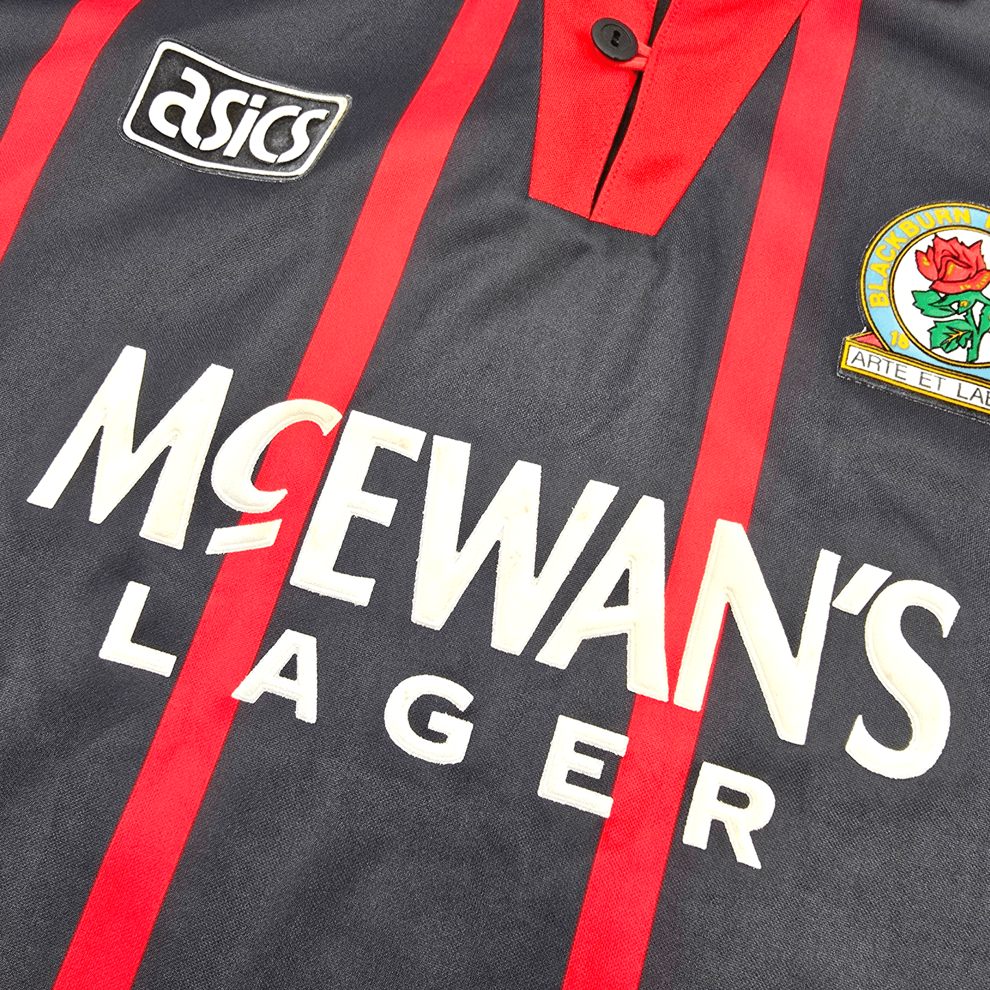 1994/95 Blackburn Rovers Away Football Shirt (L) Asics #9 Shearer