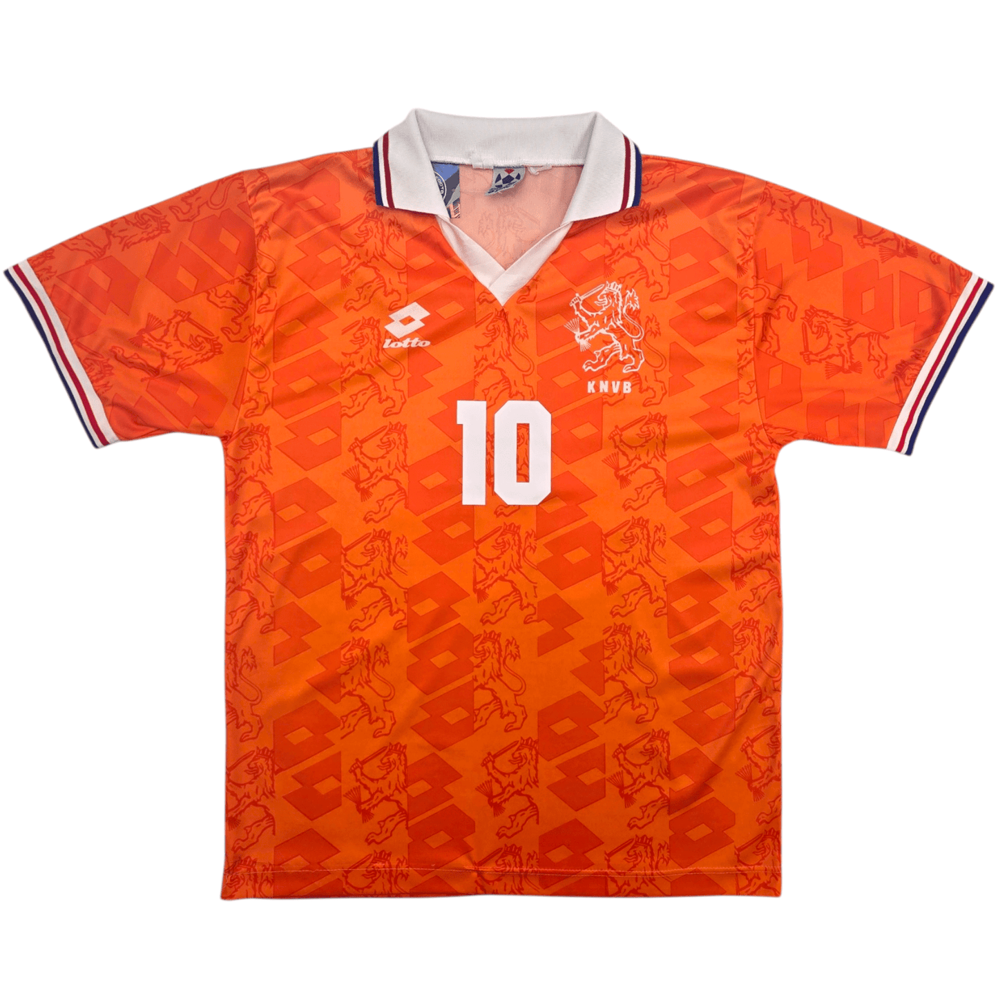 1994/95 Holland Home Football Shirt (L) Lotto #10 Bergkamp