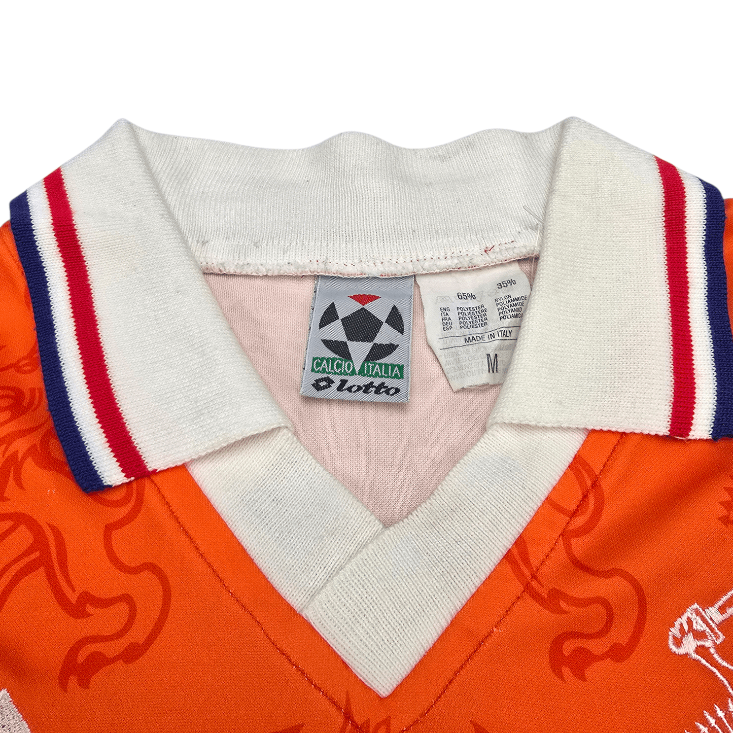 1994/95 Holland Home Football Shirt (M) Lotto #3 Rijkaard (Player Version)