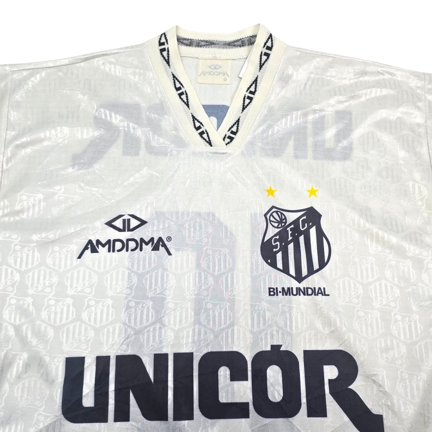 1995 Santos Home Football Shirt (L) Amddma #10