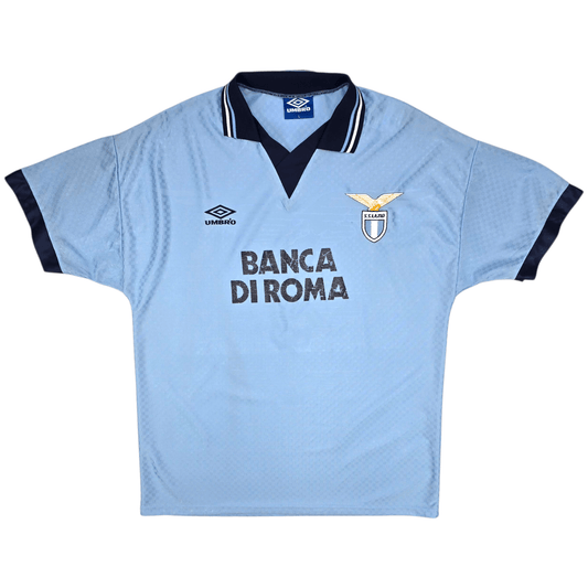 1995/96 Lazio Home Football Shirt (L) Umbro