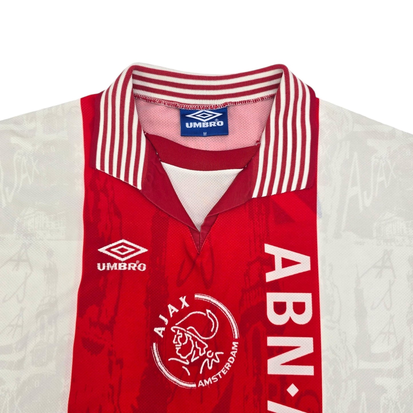 1996/97 Ajax Home Football Shirt (M) Umbro #9 Kluivert