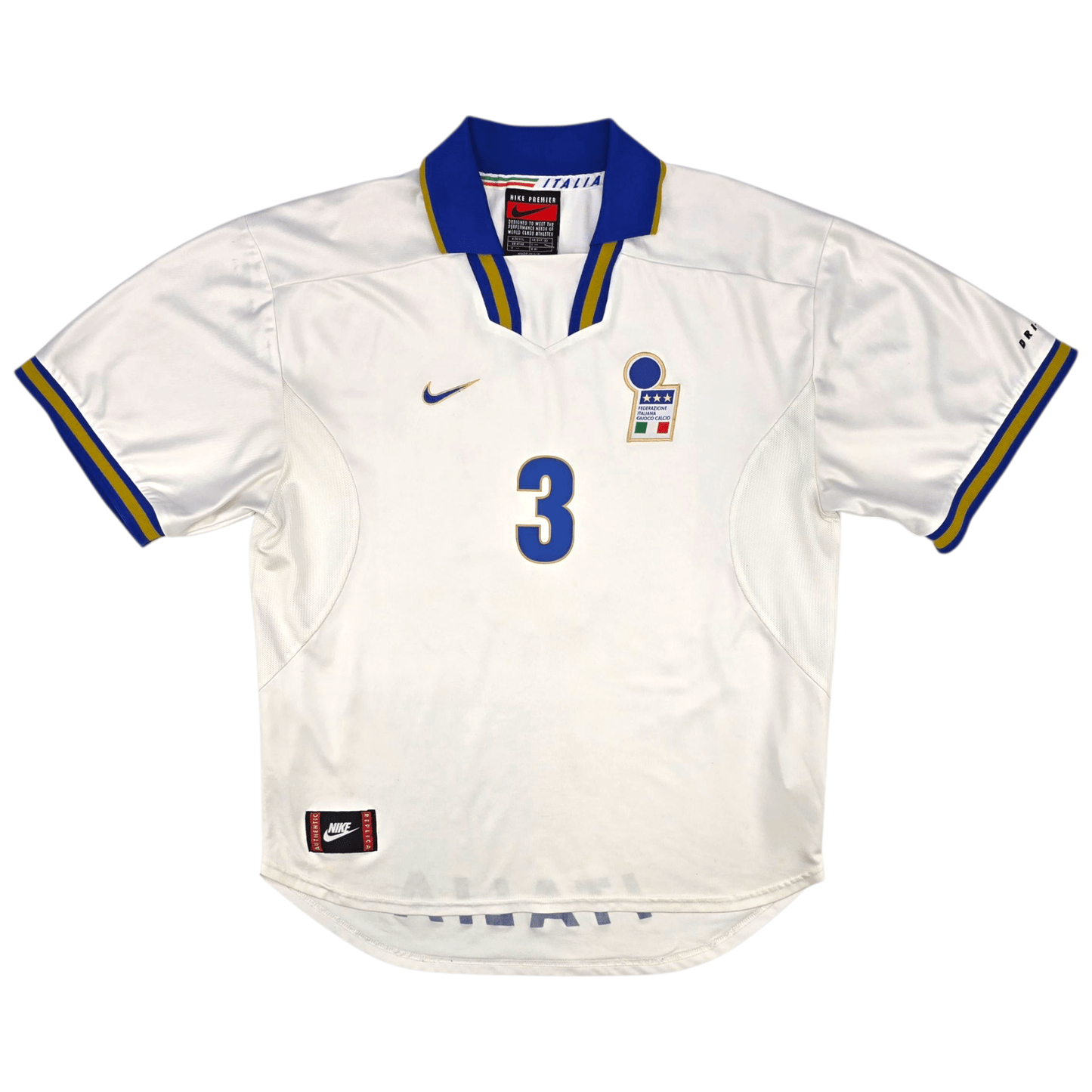 1996/97 Italy Away Football Shirt (2XL) Nike #3 Maldini
