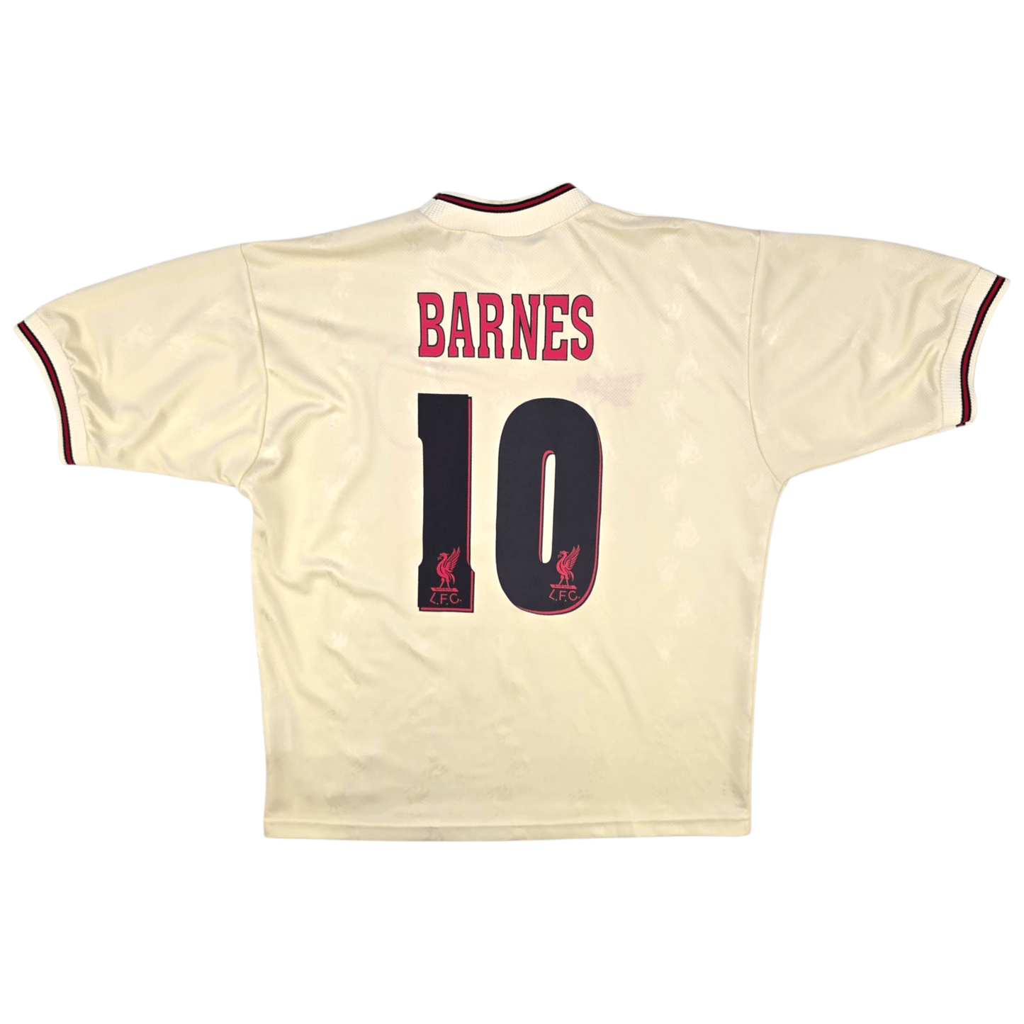 1996/97 Liverpool Away Football Shirt (L) Reebok #10 Barnes