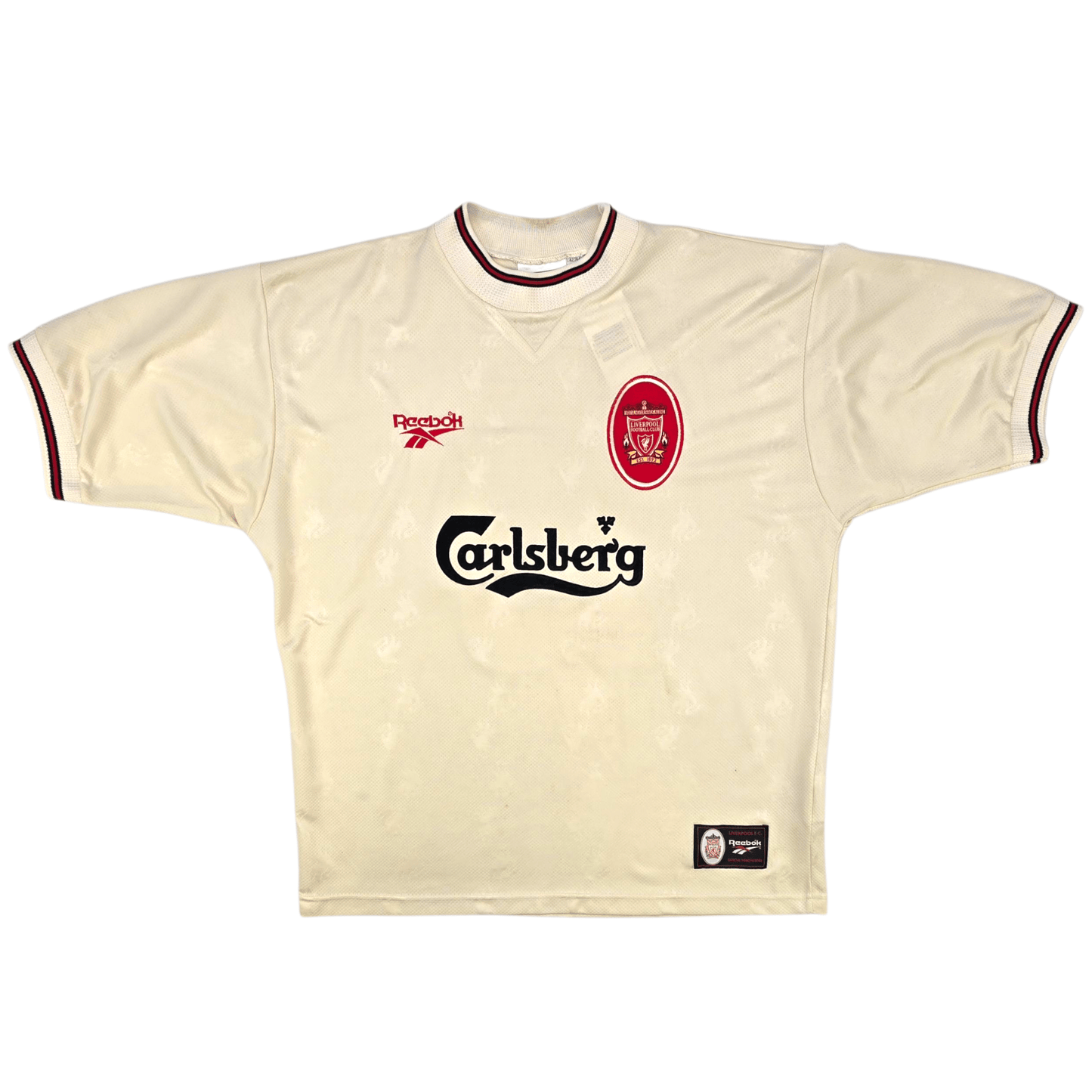 1996/97 Liverpool Away Football Shirt (L) Reebok #10 Barnes