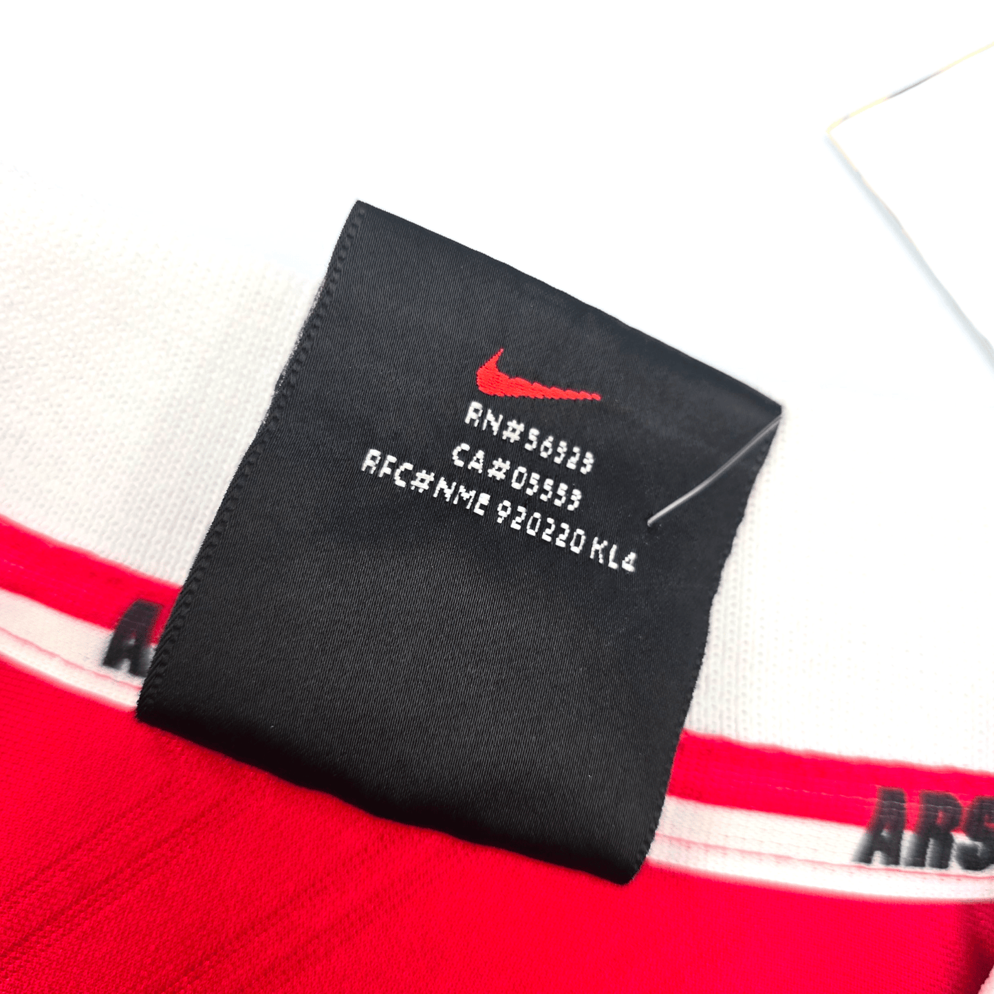 1996/98 Arsenal Home Football Shirt (2XL) Nike #8 Wright